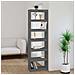 Libreria /divisorio Grigio 60x30x199,5 Cm Legno Massello Di Pino - Foto miniatura 8
