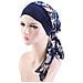 Elegante Cappello A Sciarpa Con Visiera Larga Elastica - Design Floreale - Foto miniatura 1