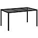 Tavolo da Pranzo da Giardino Nero 150x90x75 cm Polyrattan - Foto miniatura 1