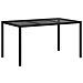 Tavolo da Pranzo da Giardino Nero 150x90x75 cm Polyrattan - Foto miniatura 5