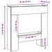 Cornice per Camino Rovere Sonoma 81x18x82 cm in Truciolato - Foto miniatura 9
