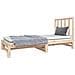 Dormeuse Estraibile 2x(90x190) cm Legno Massello di Pino - Foto miniatura 3