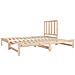 Dormeuse Estraibile 2x(90x190) cm Legno Massello di Pino - Foto miniatura 5