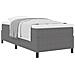 Letto a Molle Insacchettate con Materasso Grigio Chiaro 100x200 cm Tessuto in Corduroy - Foto miniatura 1