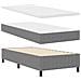 Letto a Molle Insacchettate con Materasso Grigio Chiaro 100x200 cm Tessuto in Corduroy - Foto miniatura 6