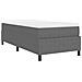 Letto a Molle Insacchettate con Materasso Grigio Chiaro 100x200 cm Tessuto in Corduroy - Foto miniatura 9