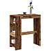 Tavolo Bar con Rastrelliera Antico 90x40x103,5 cm Multistrato - Foto miniatura 2