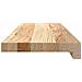 Davanzali 2 pz Non Trattati 70x20x2 cm Legno Massello di Rovere - Foto miniatura 5