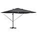 Ombrello a Sbalzo - Antracite Poliestere Grande Regolabile - Foto miniatura 1