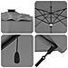Ombrello a Sbalzo - Antracite Poliestere Grande Regolabile - Foto miniatura 6