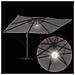 Ombrello a Sbalzo - Antracite Poliestere Grande Regolabile - Foto miniatura 8