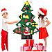 Albero Di Natale Con Ornamenti Rimovibili In Feltro Decorazione Natalizia Fai Da Te - Foto miniatura 2