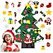 Albero Di Natale Con Ornamenti Rimovibili In Feltro Decorazione Natalizia Fai Da Te - Foto miniatura 1