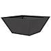 Vaso a Ciotola da Giardino Nero 35 x 35 x 15 cm Acciaio - Foto miniatura 6