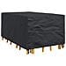 Copertura per mobili da esterno Nero 143 x 225 x 90 cm 420D - Foto miniatura 3