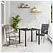 Set da Pranzo per Giardino 3 pcs Grigio Poly Rattan - Foto miniatura 2