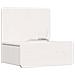 Comodino 2 pcs Bianco 44 x 32.5 x 40 cm Legno di pino massello - Foto miniatura 3