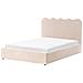 Letto Contenitore Bouclé Nanterre 140 X 200 Cm Beige - Foto miniatura 5