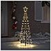 Albero di Natale LED con picchetti per il terreno Bianco caldo - Foto miniatura 3