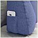 Cuscino per Schiena Blu jeans 80 x 24 x 50 cm Tessuto - Foto miniatura 5