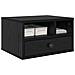 Supporto per Stampante con cassetto Rovere Nero 40 x 32 x 24 cm - Foto miniatura 3