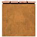 Panchina da giardino Ruggine 40 x 40 x 43 cm acciaio corten - Foto miniatura 6