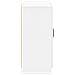 Credenza Bianco Lucido 89 x 34,5 x 77 cm Legno ingegnerizzato - Foto miniatura 5