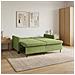 Divano letto Verde chiaro Tessuto - Foto miniatura 2