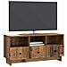 Mobile TV Legno antico 102 x 34,5 x 50 cm Legno ingegnerizzato - Foto miniatura 2