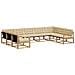 Set di divani da esterno con cuscino 9 pcs Bianco e Beige - Foto miniatura 1