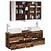 Set di mobili per il bagno 4 pcs Legno antico - Foto miniatura 3