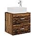 Set di mobili per il bagno 4 pcs Legno antico - Foto miniatura 5