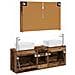Set di mobili per il bagno 4 pcs Legno antico - Foto miniatura 8