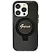 Iphone 11 / Xr - Custodia Nera Guess Ring Stand Script Glitter Magsafe - Foto miniatura 1
