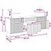 Set di Armadi da Bagno 3 pz Bianco Lucido 49 x 44,5 x 66 cm - Foto miniatura 9