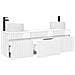 Set di Armadi da Bagno 3 pz Bianco Lucido 49 x 44,5 x 66 cm - Foto miniatura 10