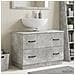 Armadio per Lavabo da Bagno HOORN Grigio Cemento - Foto miniatura 2