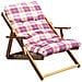 Poltrona Sdraio 3 Posizioni Bordeaux Con Cuscino Per Interno, Veranda Salotto Sdraio Portico - Foto miniatura 1
