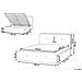 Letto Matrimoniale In Tessuto Beige Con Contenitore 140 X 200 Cm Rennes - Foto miniatura 32