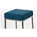 Sgabello in acciaio inox MONTREAL B85 con fodera in stoffa, con 4 gambe, fino a 7colori a scelta, altezza della seduta 80 cm blu Telaio in acciaio inox - Foto miniatura 3