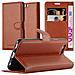 Custodia Compatibile Con Huawei P10 Plus In Marrone Pastello - Coperchio Protettiva Con Chiusura Magnetica, Funzione Stand E Tasca Per Le Carte - Foto miniatura 1
