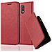 Custodia Compatibile Con Motorola Moto G4 / G4 Plus In Rosso Mela - Coperchio Protettiva Con Chiusura Magnetica, Funzione Stand E Tasca Per Le Carte - Foto miniatura 1