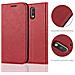 Custodia Compatibile Con Motorola Moto G4 / G4 Plus In Rosso Mela - Coperchio Protettiva Con Chiusura Magnetica, Funzione Stand E Tasca Per Le Carte - Foto miniatura 2