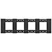 Cornice 2 X 4 Moduli Bticino Living Now Ka4802m4k Tecnopolimero - Foto miniatura 1