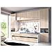 Letto A Scomparsa Con Ponte 90 X 190 Cm Rovere E Bianco - Selena - Foto miniatura 1