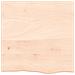 Ripiano a Parete 60x60x2 cm Legno Massello Rovere Non Trattato - Foto miniatura 2