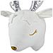 Decorazione Da Parete Feltro Bianco Sporco Argento E Oro 20 X 29 Cm Suzy - Foto miniatura 2