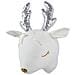 Decorazione Da Parete Feltro Bianco Sporco Argento E Oro 20 X 29 Cm Suzy - Foto miniatura 3
