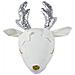 Decorazione Da Parete Feltro Bianco Sporco Argento E Oro 20 X 29 Cm Suzy - Foto miniatura 6