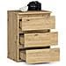 Comodino CL3, 3 cassetti, 40x35x57 cm, Colore Quercia Artisan - Foto miniatura 2